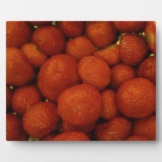 Juicy Strawberries Plaque Fotoplaat (Voorkant)