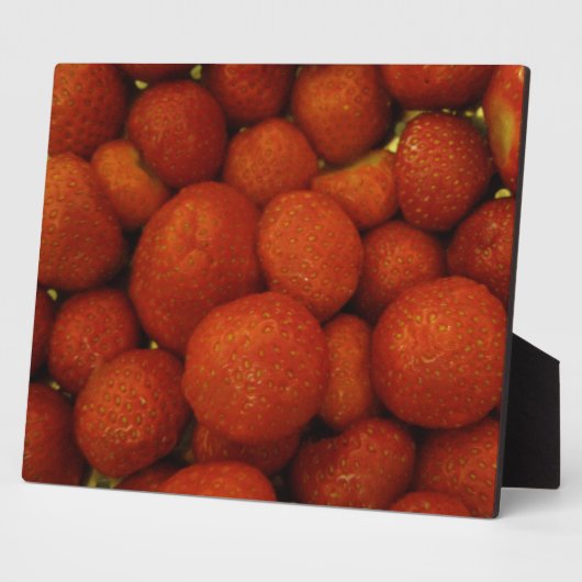 Juicy Strawberries Plaque Fotoplaat (Zijkant)