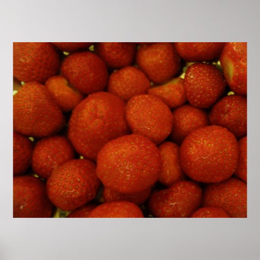 Juicy Strawberries Print (Voorkant)