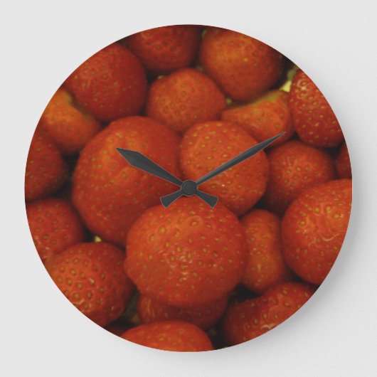 Juicy Strawberries Wall klok (Voorkant)