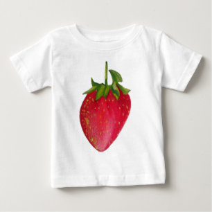 Juicy Strawberry fruit waterverf macro art