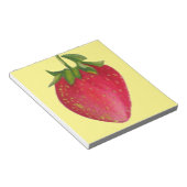 Juicy Strawberry fruit waterverf macro art Notitieblok (Schuin)