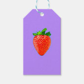 Juicy Strawberry in Pop Art Style Cadeaulabel (Voorkant)
