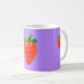 Juicy Strawberry in Pop Art Style Koffiemok (Voorkant rechts)