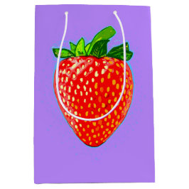 Juicy Strawberry in Pop Art Style Medium Cadeauzakje