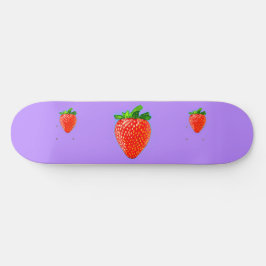 Juicy Strawberry in Pop Art Style Persoonlijk Skateboard