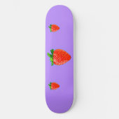 Juicy Strawberry in Pop Art Style Persoonlijk Skateboard (Voorkant)