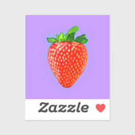 Juicy Strawberry in Pop Art Style Sticker