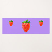 Juicy Strawberry in Pop Art Style Yogamat (Voorkant (horizontaal))
