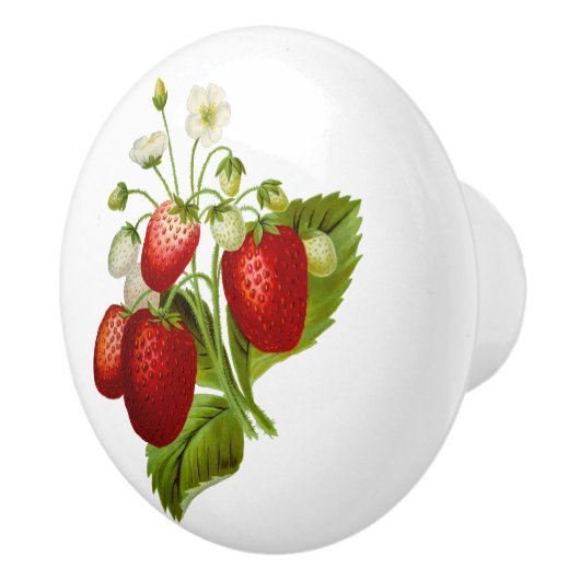 Juicy Strawberry Kitchen Drawer Knob Keramische Knop (Rechts)