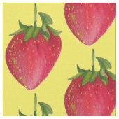 Juicy Strawberry pop waterverf Stof (Close Up)