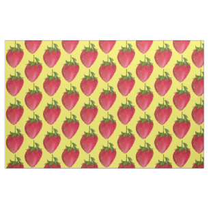Juicy Strawberry pop waterverf Stof