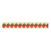Juicy Strawberry schattige waterverf pop Grosgrain Lint (Voorkant)