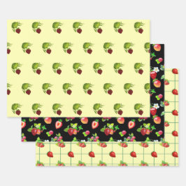 JUICY STRAWBERRY SET INPAKPAPIER VEL