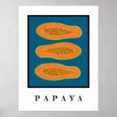 Juicy Trio Papaya Wit Poster (Voorkant)