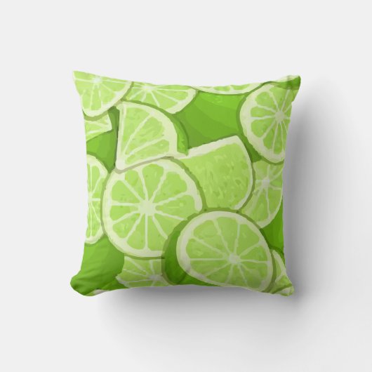 Juicy Tropical Limoen Kussen (Voorkant)