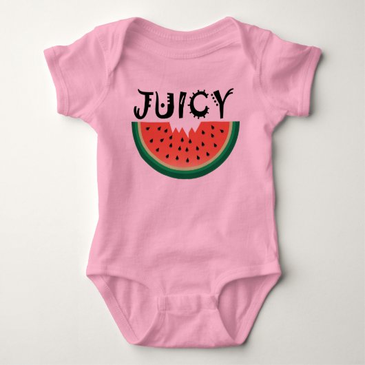 Juicy Watermelon - Baby Jersey Romper (Voorkant)
