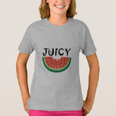 Juicy Watermelon - Girls' Basic T-Shirt (Voorkant)