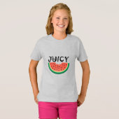 Juicy Watermelon - Girls' Basic T-Shirt (Voorkant volledig)