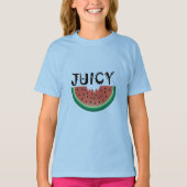 Juicy Watermelon - Girls' Basic T-Shirt (Voorkant)
