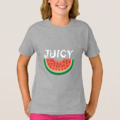 Juicy Watermelon - Girls' Basic T-Shirt (Voorkant)