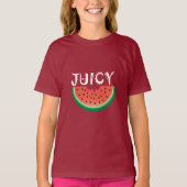Juicy Watermelon - Girls' Basic T-Shirt (Voorkant)