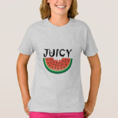 Juicy Watermelon - Girls' Basic T-Shirt (Voorkant)