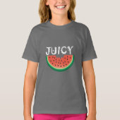 Juicy Watermelon - Girls' Basic T-Shirt (Voorkant)