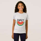 Juicy Watermelon - Girls' Fine Jersey T-Shirt (Voorkant volledig)
