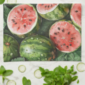 Juicy Watermelon Keuken Handdoek (Gevouwen)