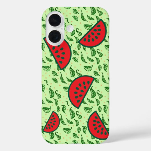 Juicy Watermelon & Leaf Case-Mate iPhone Case (Achterkant)