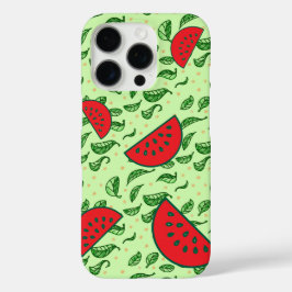 Juicy Watermelon & Leaf iPhone 16 Pro Hoesje