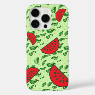 Juicy Watermelon & Leaf iPhone 16 Pro Hoesje