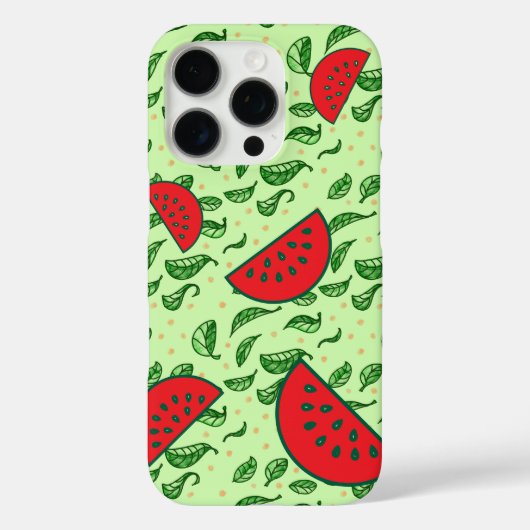 Juicy Watermelon & Leaf Case-Mate iPhone Case (Achterkant)
