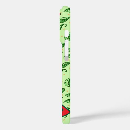 Juicy Watermelon & Leaf Case-Mate iPhone Case (Achterkant / Links)