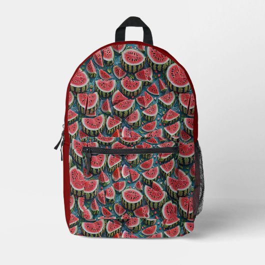 Juicy Watermelon Pattern Design 1 Bedrukte Rugzak (Voorkant)