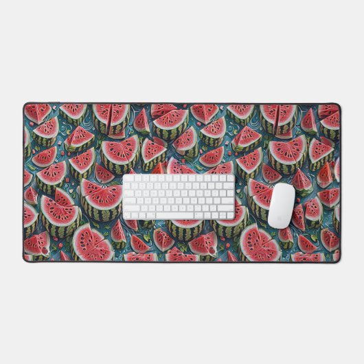 Juicy Watermelon Pattern Design 1 Bureaumat (Keyboard & Muis)