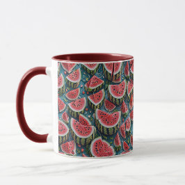 Juicy Watermelon Pattern Design 1 Mok