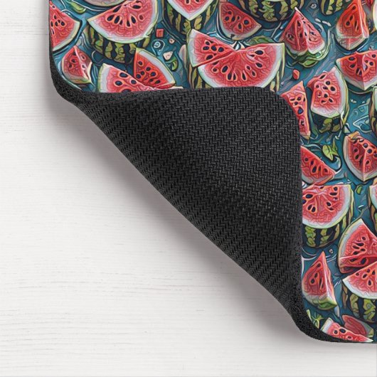 Juicy Watermelon Pattern Design 1 Muismat (Hoek)