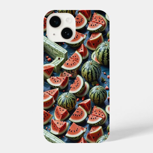 Juicy Watermelon Pattern Design 2 iPhone Hoesje (Achterkant)