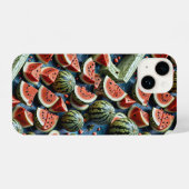 Juicy Watermelon Pattern Design 2 iPhone Hoesje (Achterkant horizontaal)