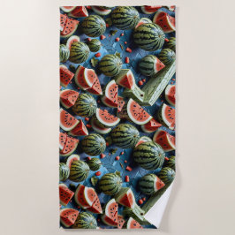 Juicy Watermelon Pattern Design 2 Strandlaken