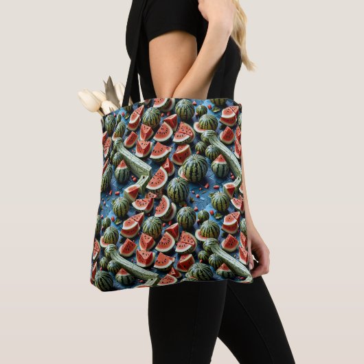 Juicy Watermelon Pattern Design 2 Tote Bag (Dichtbij)