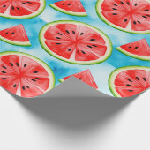  Juicy WATERMELON pattern in watercolor pattern  Cadeaupapier (Hoek)