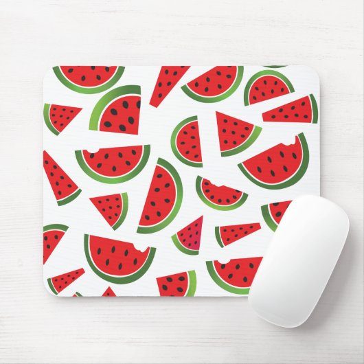 Juicy Watermelon Slices Fruit Pattern Muismat (Met muis)