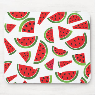 Juicy Watermelon Slices Fruit Pattern Muismat