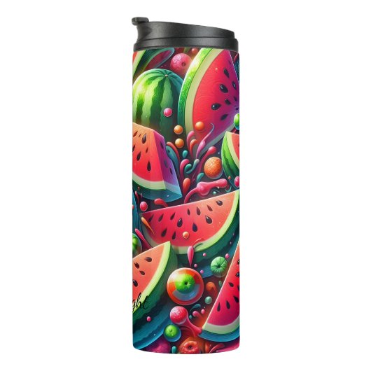 Juicy Watermelon Slices Summer Fun Thermosbeker (Geroteerd rechts)