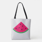 Juicy Watermelon, winkelen, Jouw naam Tote Bag (Achterkant)