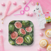 Juicy Watermelons Papier Borden Papieren Bordje (Feest)