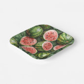 Juicy Watermelons Papier Borden Papieren Bordje (Gebogen)
